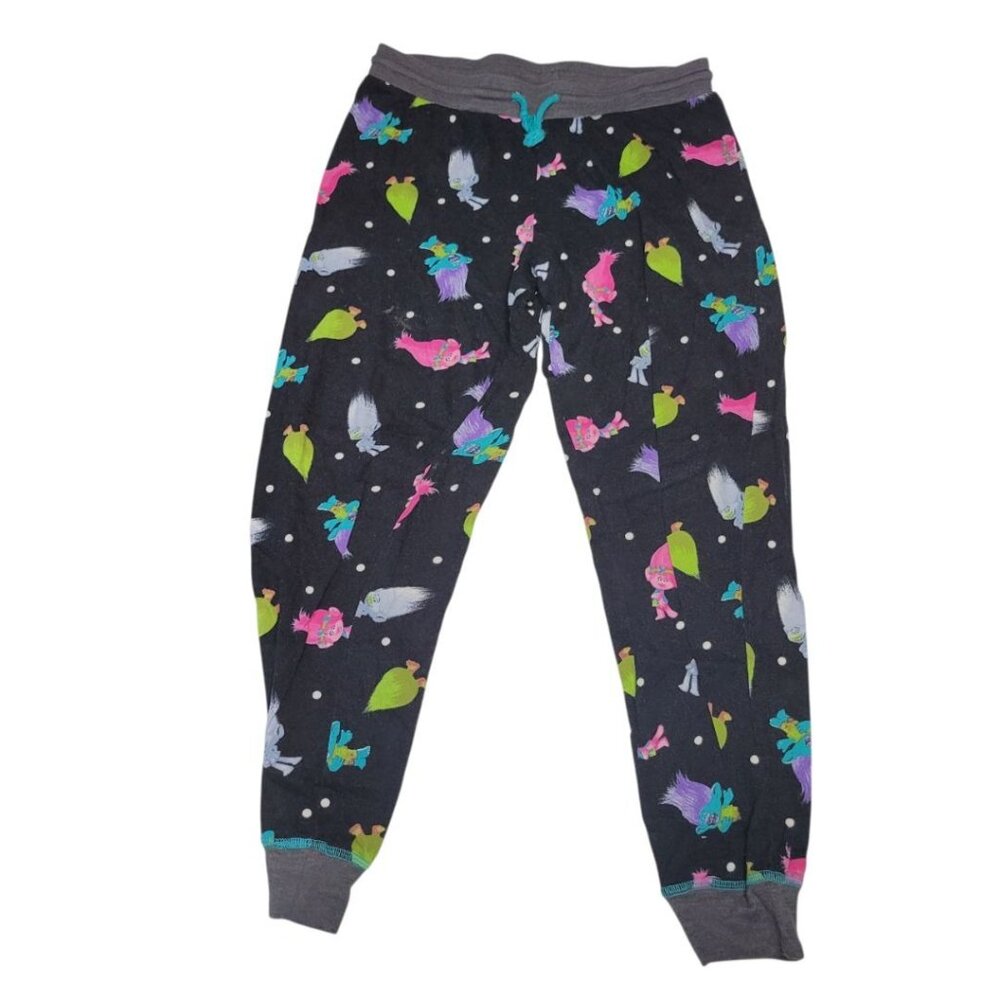Trolls Pajama Pants Drawstring Jogger‎ Cuff Cartoon Movie Womens Small